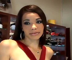 China Doll sucks and rides a dick for money and enjoys herself